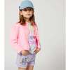 Sequin Brossage Denim Shorts, Purple - Shorts - 2