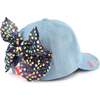 Rainbow Sequin Bow Cap, Light Blue - Hats - 3