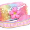 Rainbow Sequin Flower Case, Pink - Bags - 5