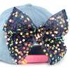 Rainbow Sequin Bow Cap, Light Blue - Hats - 5