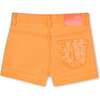 Pop Denim Sequin Pocket Shorts, Orange - Shorts - 2