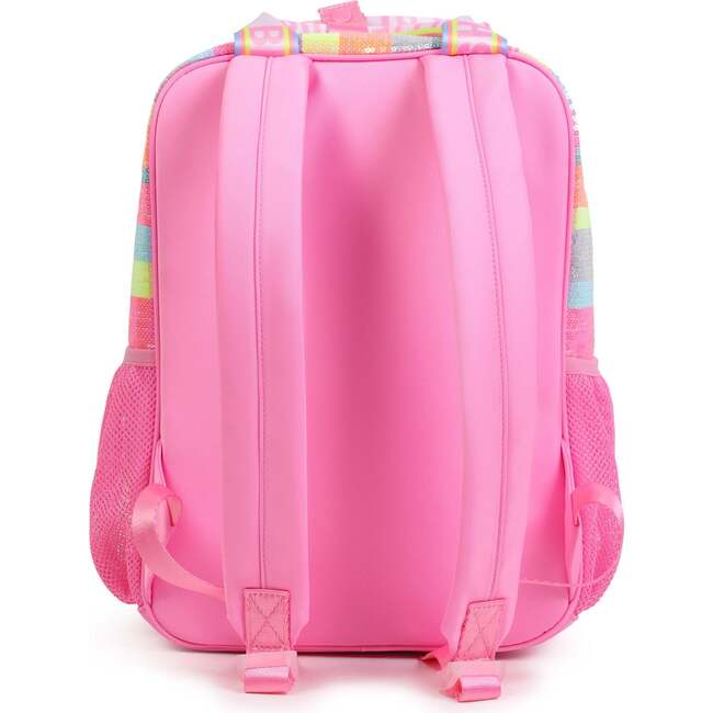Rainbow Icecream Rucksack Backpack, Pink - Backpacks - 4