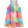 Plisse Print Pleated Dress, Multi - Dresses - 1 - thumbnail