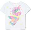Multicolored Sequin Carnival T-Shirt, White - T-Shirts - 1 - thumbnail