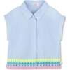Ice Water Striped Shirt, Blue - T-Shirts - 1 - thumbnail