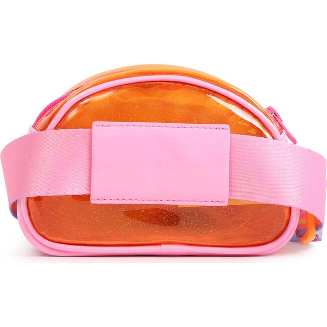 Pom Pom Applique Belt Bag, Orange - Bags - 5