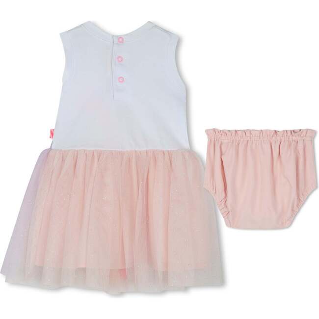 Ladybug Rainbow Dress Set, Pale Pink - Mixed Apparel Set - 2