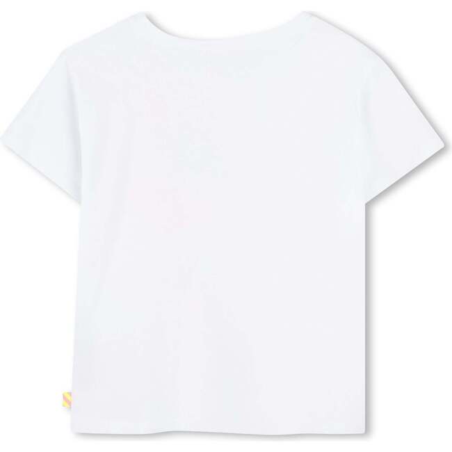 Multicolored Sequin Carnival T-Shirt, White - T-Shirts - 3