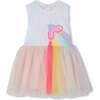 Ladybug Rainbow Dress Set, Pale Pink - Mixed Apparel Set - 3