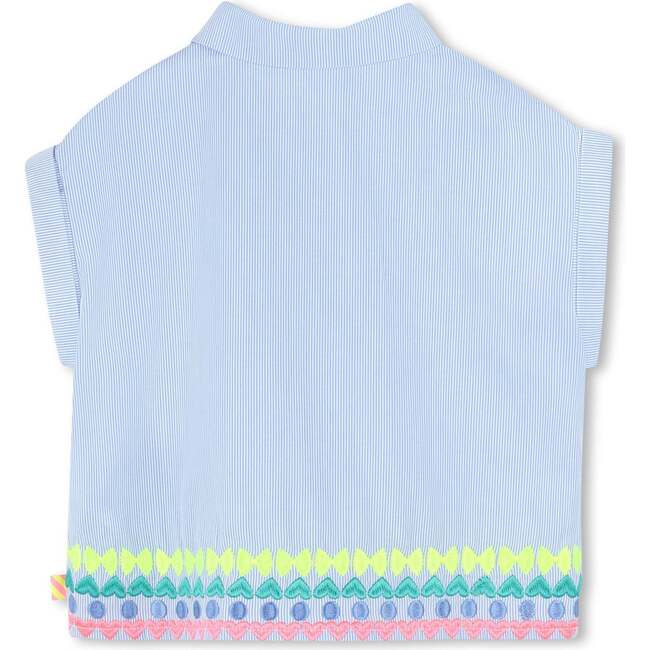 Ice Water Striped Shirt, Blue - T-Shirts - 3