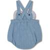 Denim Heart Romper, Blue - Rompers - 2