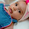 Denim Heart Romper, Blue - Rompers - 4