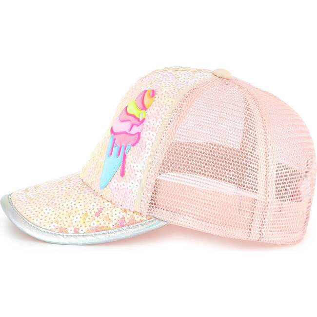 Icecream Baseball Cap, Pale Pink - Hats - 4