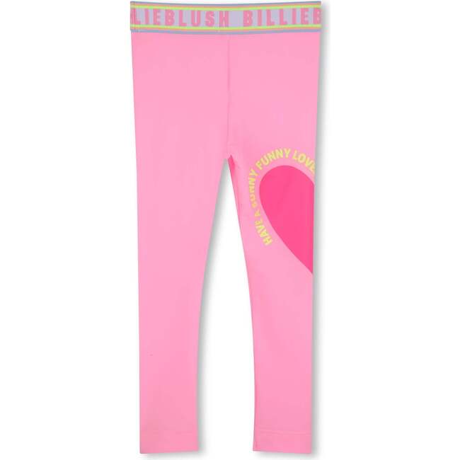 Bubblegum Heart Sign Leggings, Pink