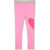 Bubblegum Heart Sign Leggings, Pink - Leggings - 2