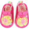 Multicolor Strap Pom Sandals, Pink - Sandals - 7