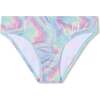 Beach Glass Ruffle Trim Bikini, Blue - Two Pieces - 5