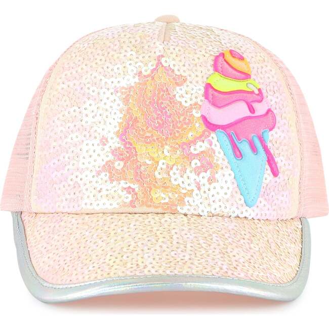 Icecream Baseball Cap, Pale Pink - Hats - 7