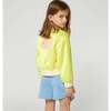 Denim Half Sequined Pattern Shorts, Blue - Shorts - 5
