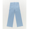 Girls Twill Stud Pant in Cloud Blue - Pants - 1 - thumbnail