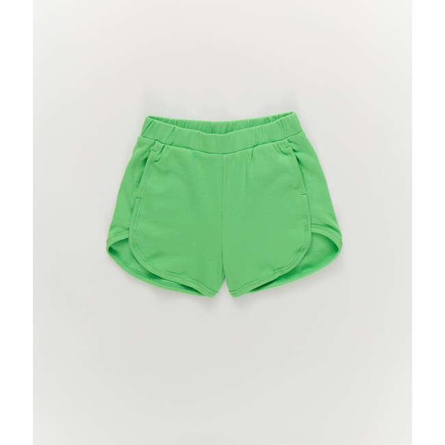 Girls Rib Shorts in Tropic Green