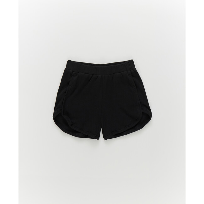 Girls Rib Shorts in Black