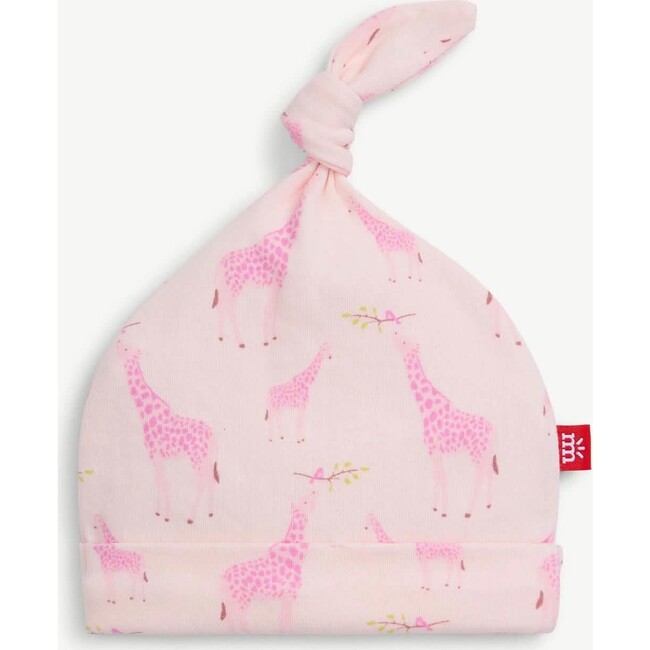 Pink Jolie Giraffe Organic Cotton Hat - Hats - 1