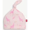 Pink Jolie Giraffe Organic Cotton Hat - Hats - 1 - thumbnail