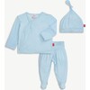 Pin Dot Blue Modal Magnetic Take-Me-Home Kimono Set - Mixed Apparel Set - 1 - thumbnail
