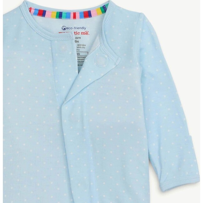Pin Dot Blue Modal Magnetic Footie - Footie Pajamas - 3
