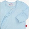 Pin Dot Blue Modal Magnetic Take-Me-Home Kimono Set - Mixed Apparel Set - 3
