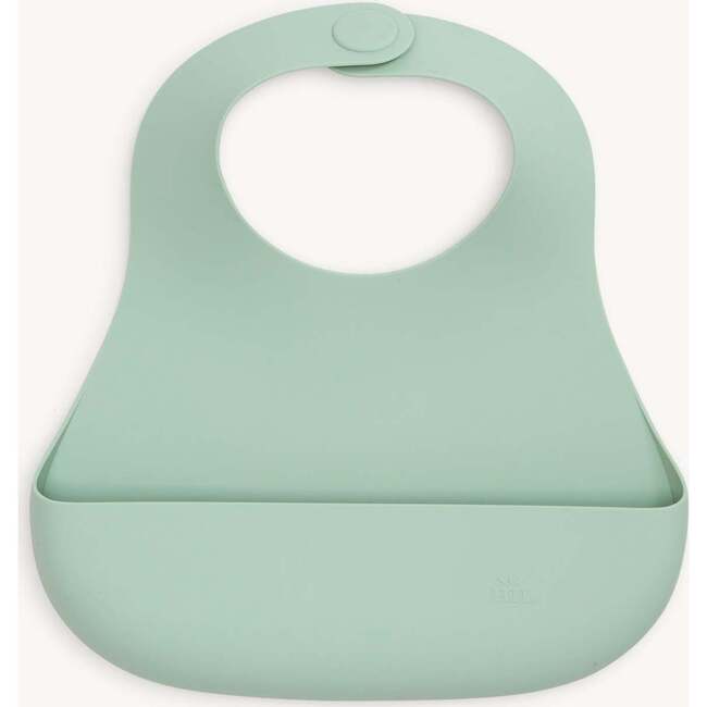 Misty Green Silicone Magnetic Feeding Bib - Bibs - 1