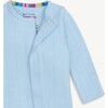 Love Lines Blue Organic Cotton Pointelle Magnetic Footie - Footie Pajamas - 4