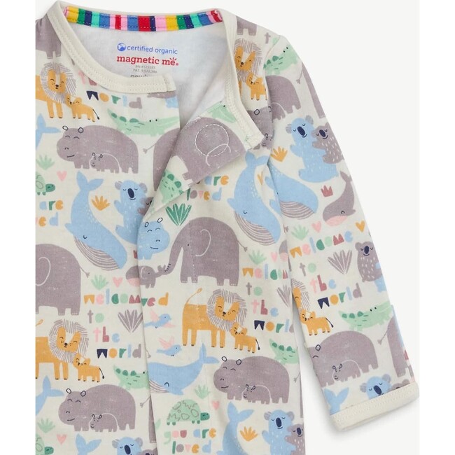Little Lovin Organic Cotton Magnetic Footie - Footie Pajamas - 6