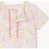 So-Fish-Ticated Modal Magnetic No Drama Pajama Short Sleeve Short Set With Ruffle - Pajamas - 2