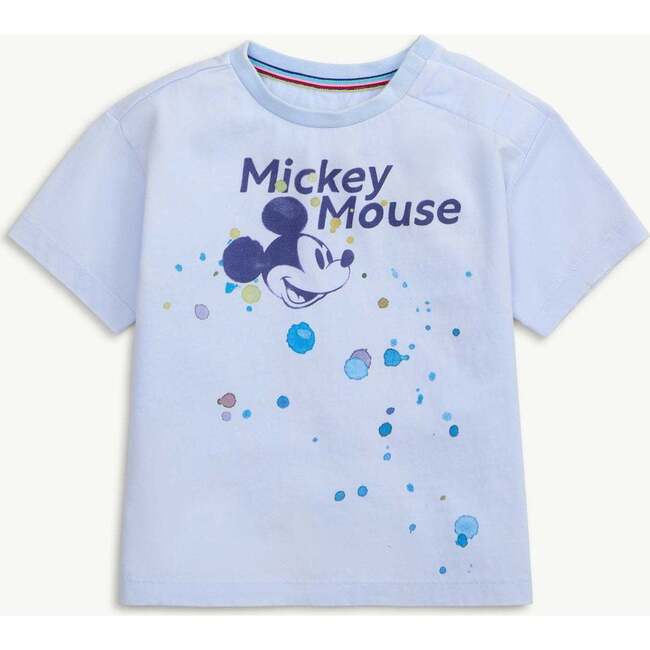 Disney x Magnetic Me Mickey Splatter Cotton Magnetic Crewneck T-Shirt - T-Shirts - 1