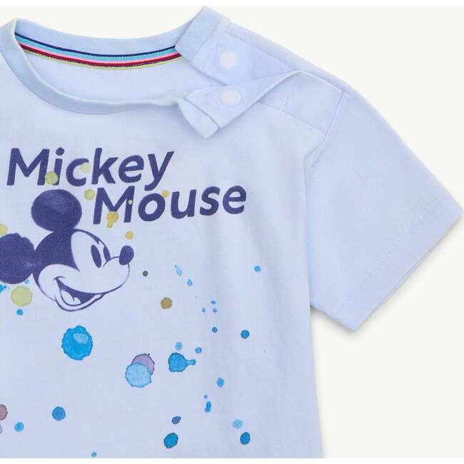 Disney x Magnetic Me Mickey Splatter Cotton Magnetic Crewneck T-Shirt - T-Shirts - 2