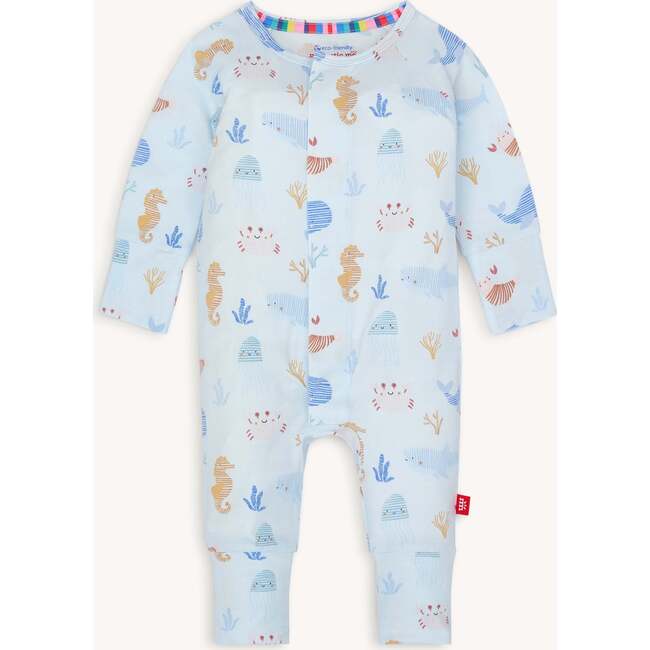 Deep Sea Jubilee Modal Magnetic Grow With Me Convertible Coverall - Rompers - 1