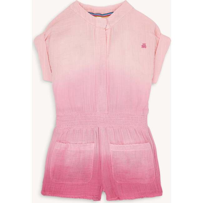 Pink Ombre Cotton Gauze Magnetic Jumpsuit - Rompers - 1