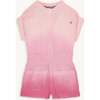 Pink Ombre Cotton Gauze Magnetic Jumpsuit - Rompers - 1 - thumbnail