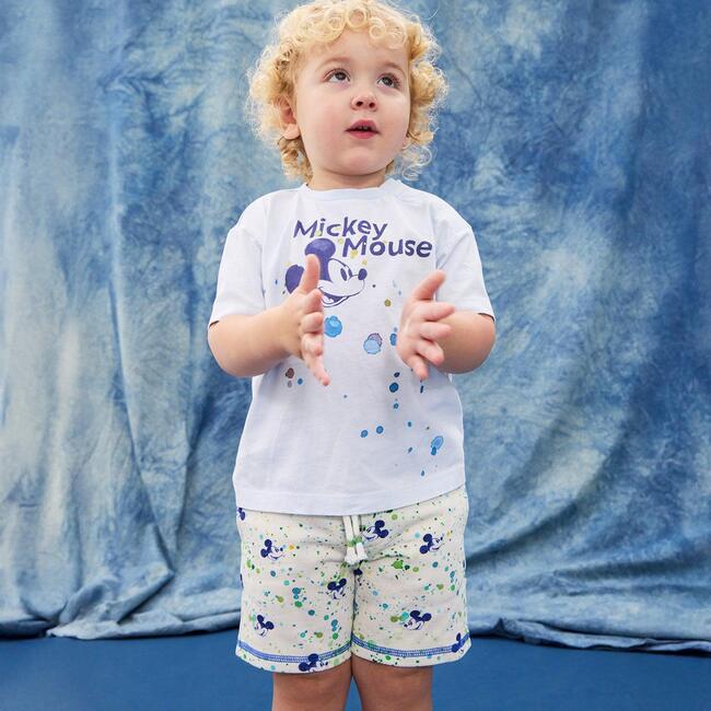 Disney x Magnetic Me Mickey Splatter Cotton Active Short - Shorts - 4