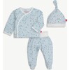 Blue Baa Baa Baby Modal Magnetic Take-Me-Home Kimono Set - Mixed Apparel Set - 1 - thumbnail