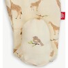 Cream Jolie Giraffe Organic Cotton Magnetic Footie - Footie Pajamas - 3