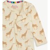 Cream Jolie Giraffe Organic Cotton Magnetic Footie - Footie Pajamas - 5