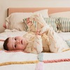 Cream Jolie Giraffe Organic Cotton Magnetic Footie - Footie Pajamas - 7