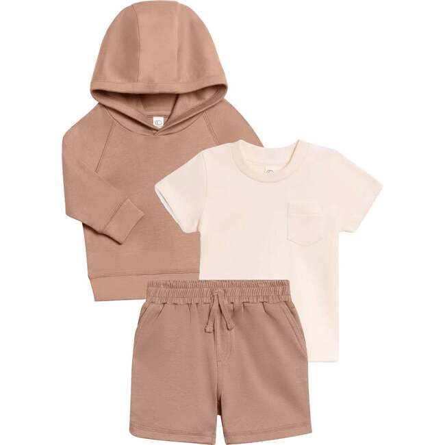 Organic 3 Piece Summer Layers Bundle Truffle / Ivory