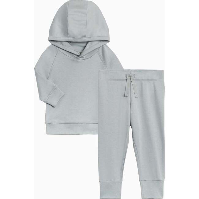 Organic Hoodie and Pant Set Mist
