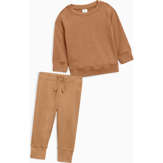 2-Piece Organic Pullover and Pants Set Ginger - Mixed Apparel Set - 1