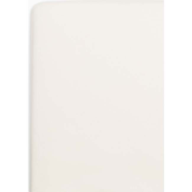 Poplin Fitted Crib Sheet Ivory