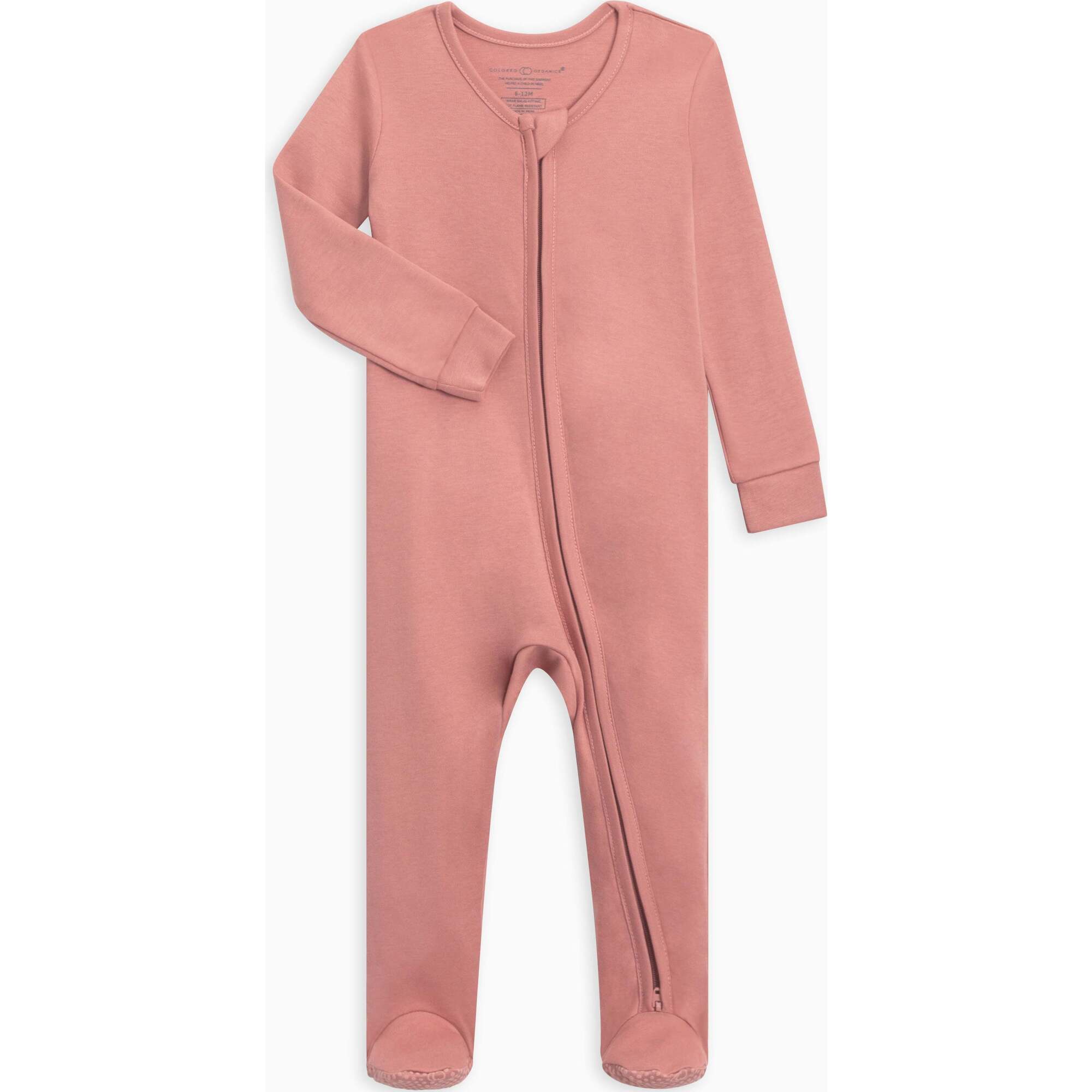 Peyton Zipper Sleeper Rose - Footie Pajamas - 1